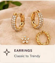 Gold-tone earrings