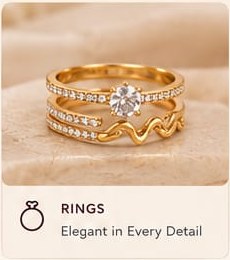 Elegant gold rings
