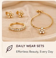 Matching daily jewellery set
